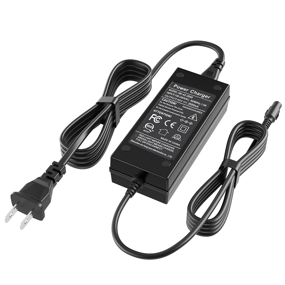 42V 2A Power Adapter 3-Prong Inline Connector Lithium Battery Charger V141383