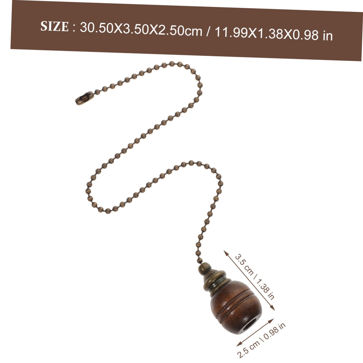 Wooden Ceiling Fan Pull Chain Set of 2 U15338