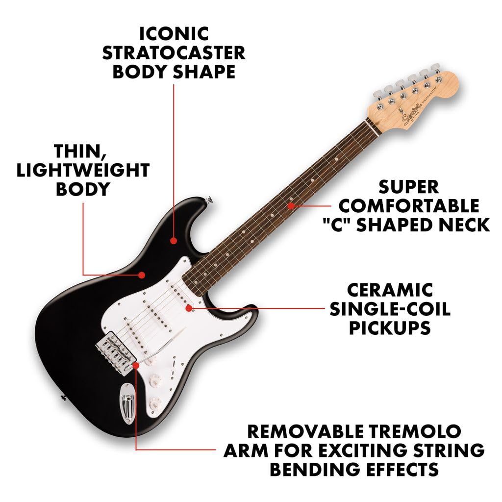 Black Electric Guitar B2405