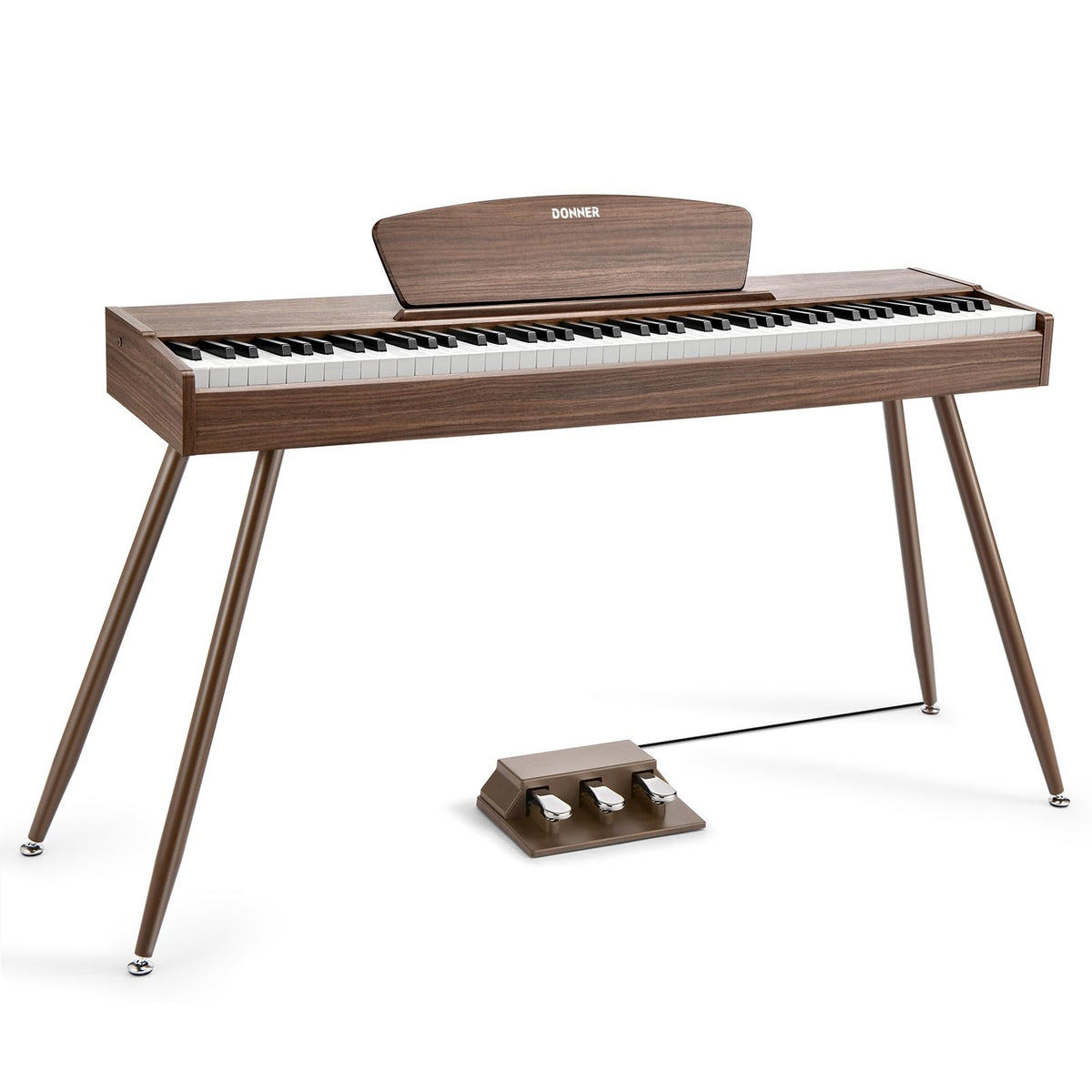 88 Keys Weighted Hammer Mechanism Digital Piano with Stand and Triple Pedal M343