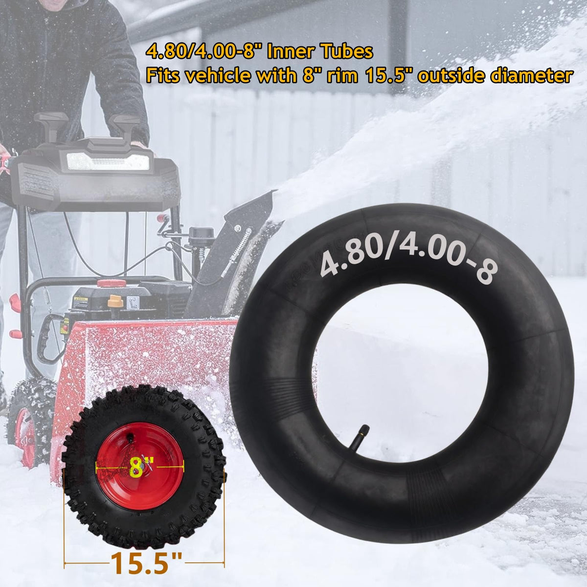 4.80/4.00-8 Heavy Duty Tire Inner Tubes I850
