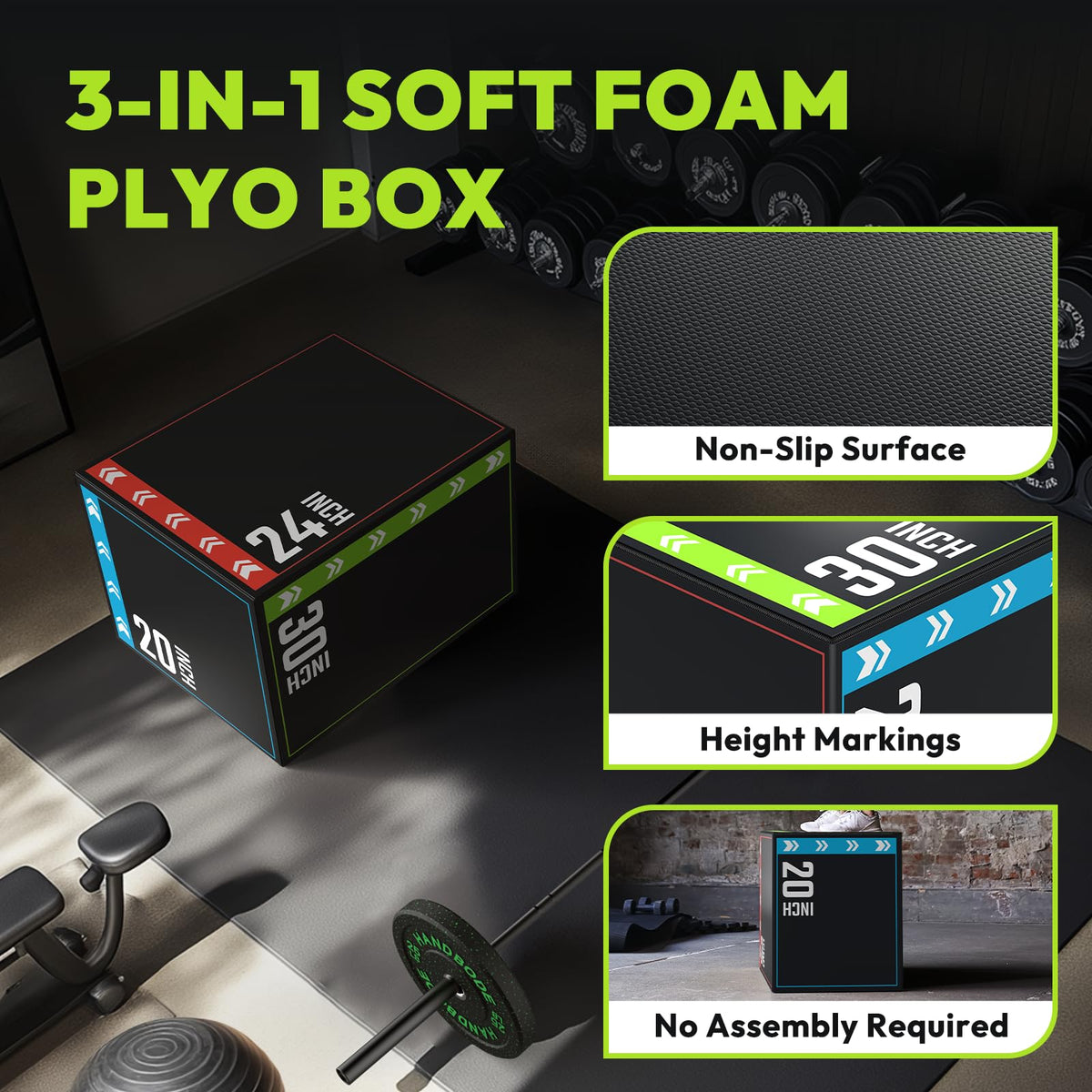 3-in-1 Plyometric Box L33382
