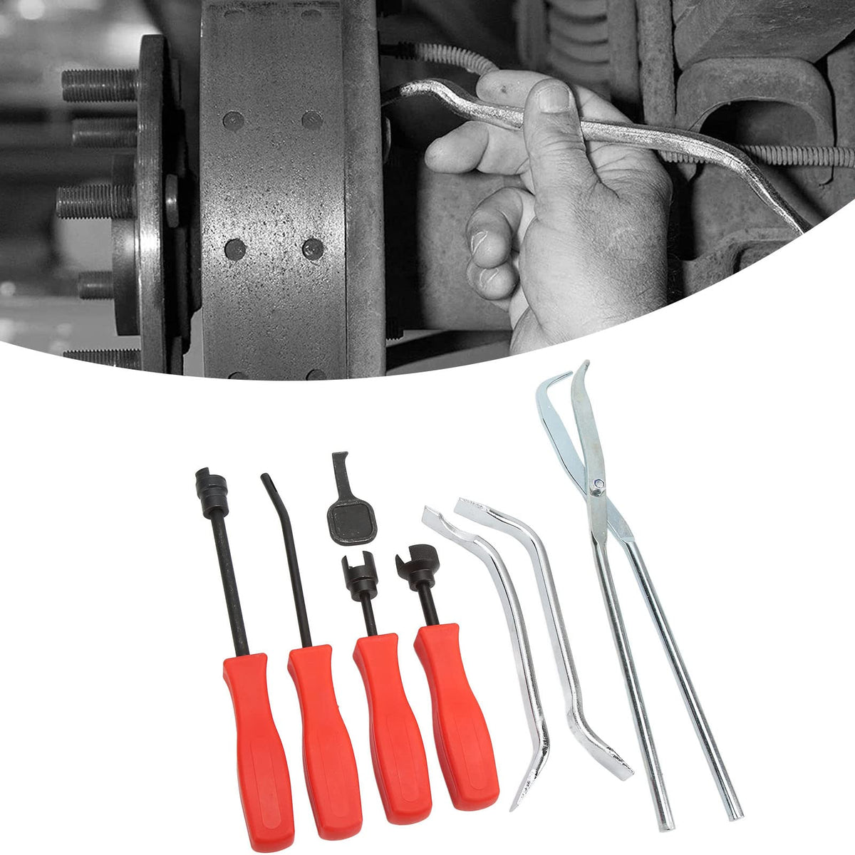 8 Pcs Drum Brake Tool Kit with Storage Box U134