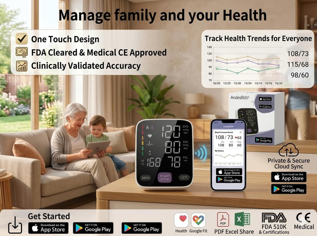 Upper Arm Blood Pressure Monitor with 21" XL Cuff F31004