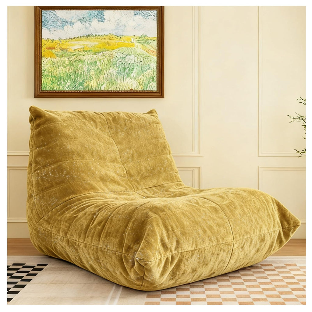 Yellow Memory Foam Bean Bag Chair Q126