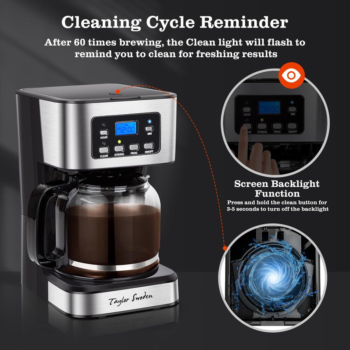 Programmable 12 Cup Drip Coffee Maker H472474