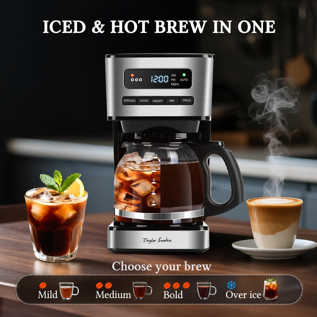 Programmable 12 Cup Drip Coffee Maker H472474