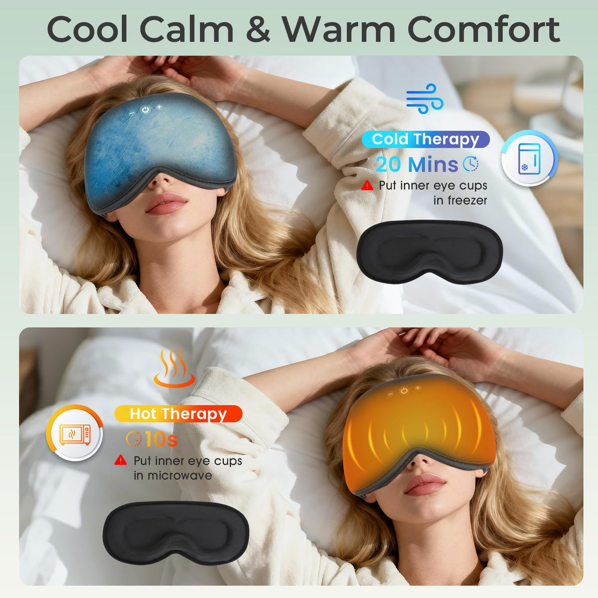 Bluetooth Sleep Mask with Hot & Cold Gel Insert R321