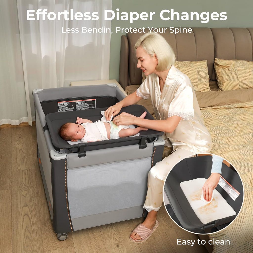 3-in-1 Pack and Play with Bassinet & Changing Table P4516