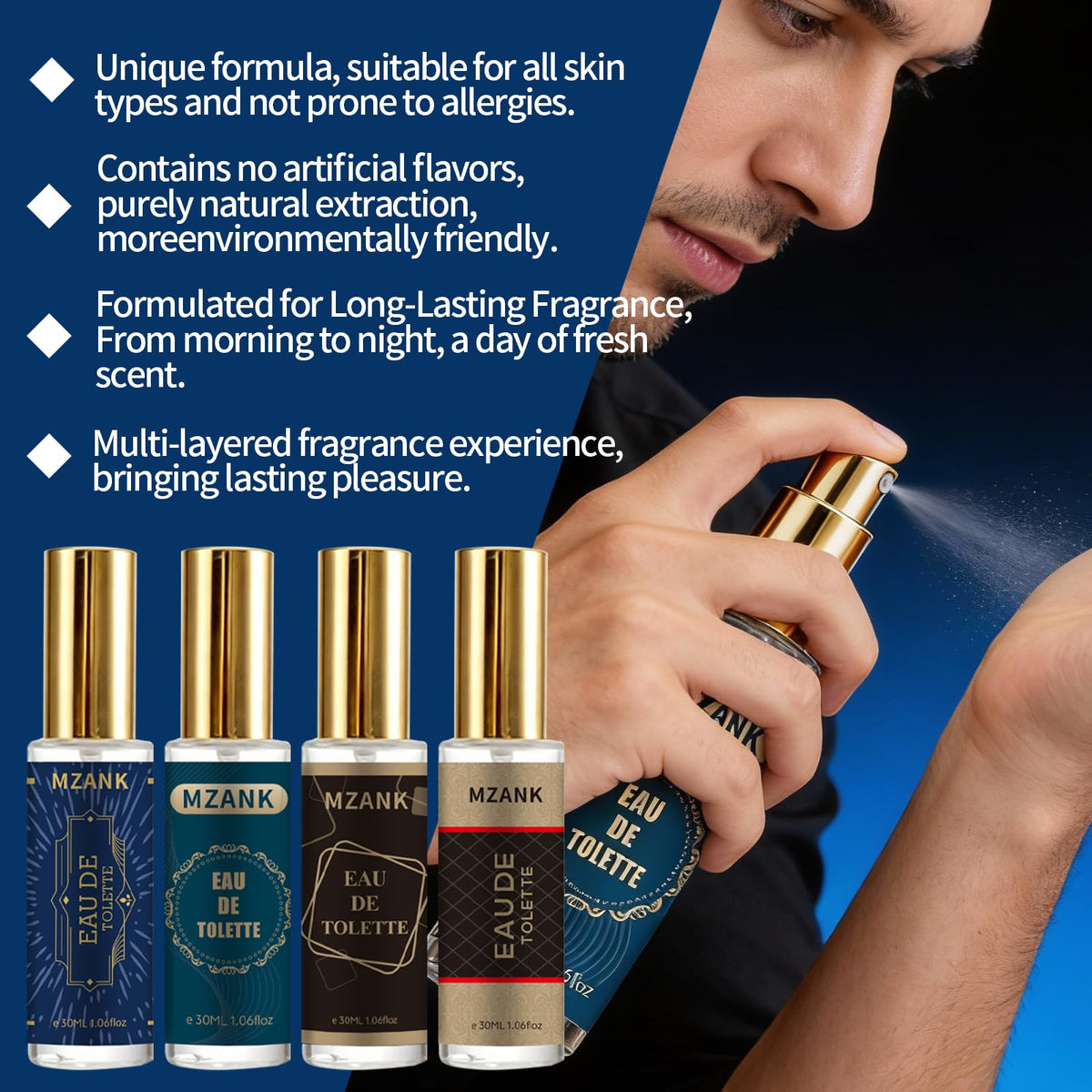 4 Pack 30ml Eau de Toilette Cologne A123325