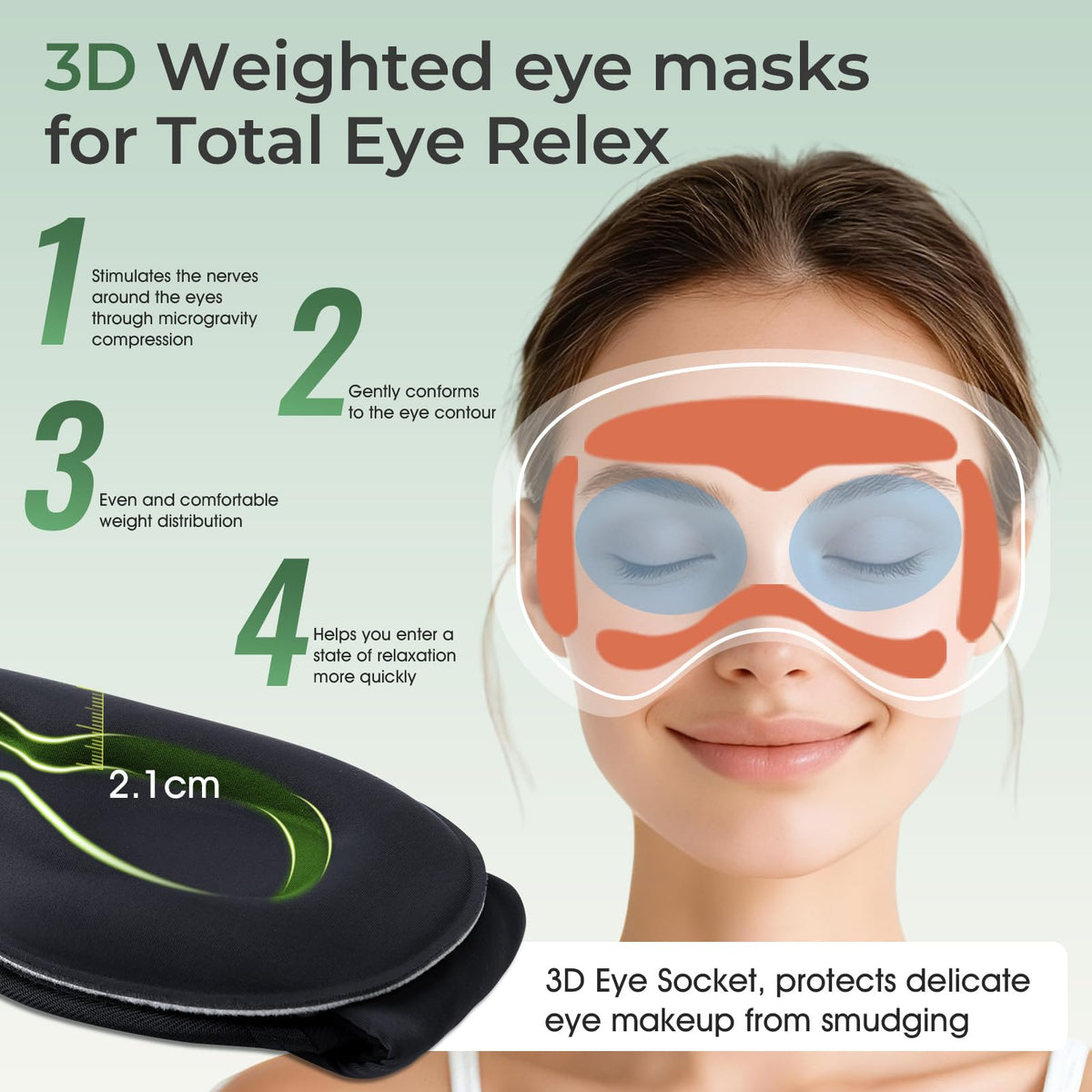 Bluetooth Sleep Mask with Hot & Cold Gel Insert R321