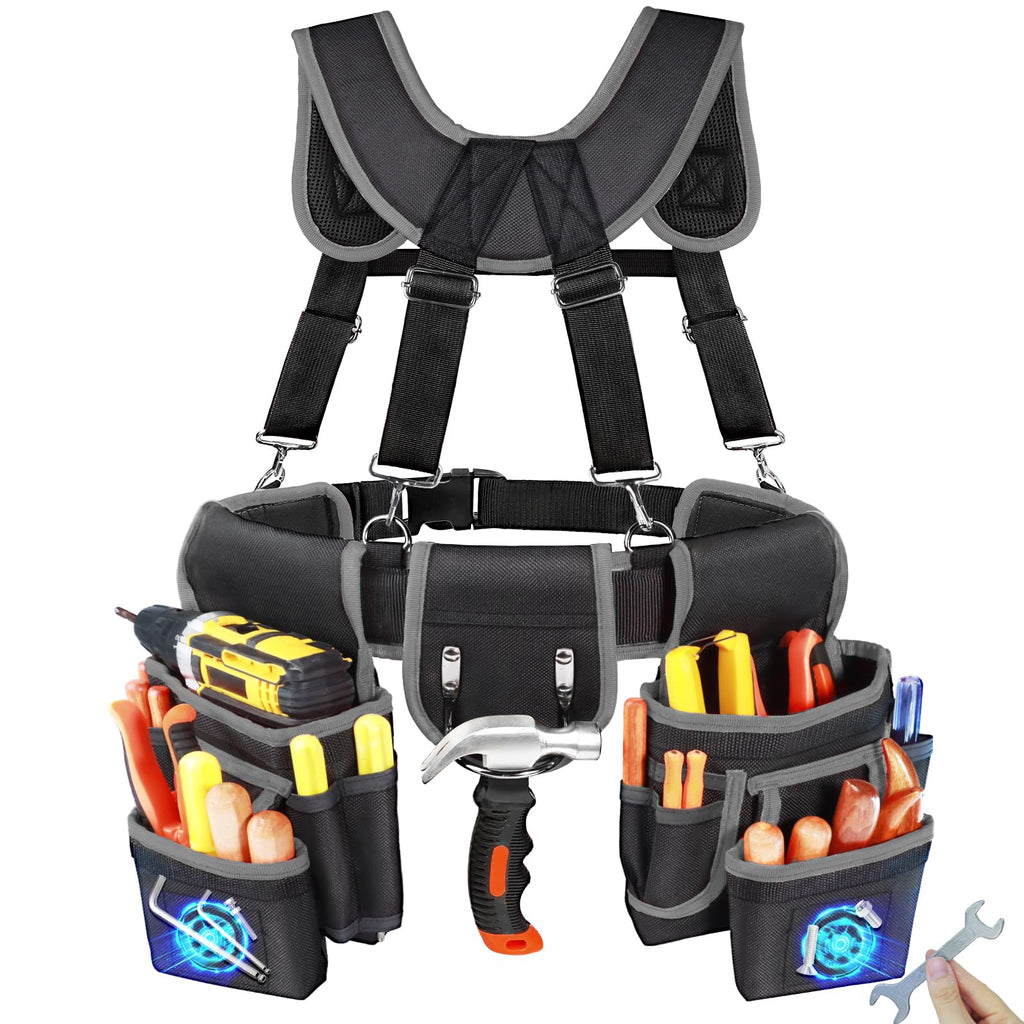 Heavy Duty Tool Belt With Suspenders F12310