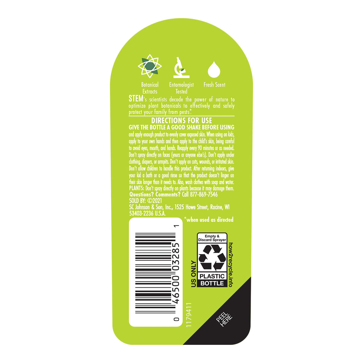 Mosquito Repellent Spray with Botanical Extracts 4 fl oz B7923