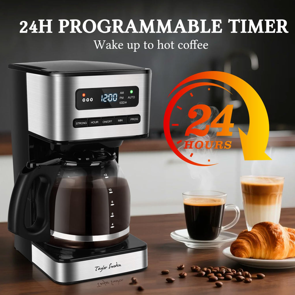 Programmable 12 Cup Drip Coffee Maker H472474
