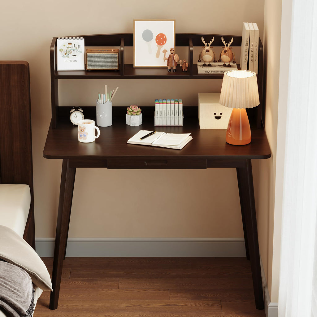 Small Writing Desk with Hutch B39687