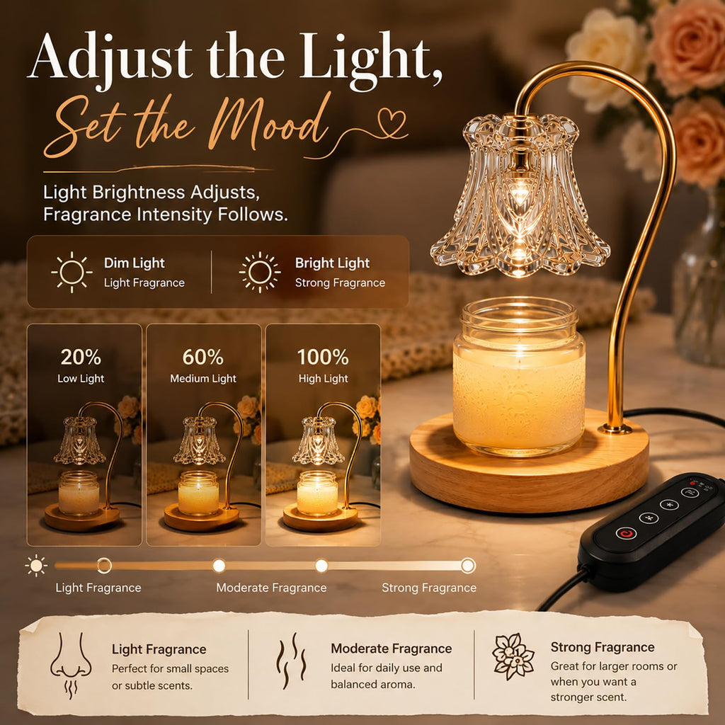 Candle Warmer Lamp with Timer Dimmable K390