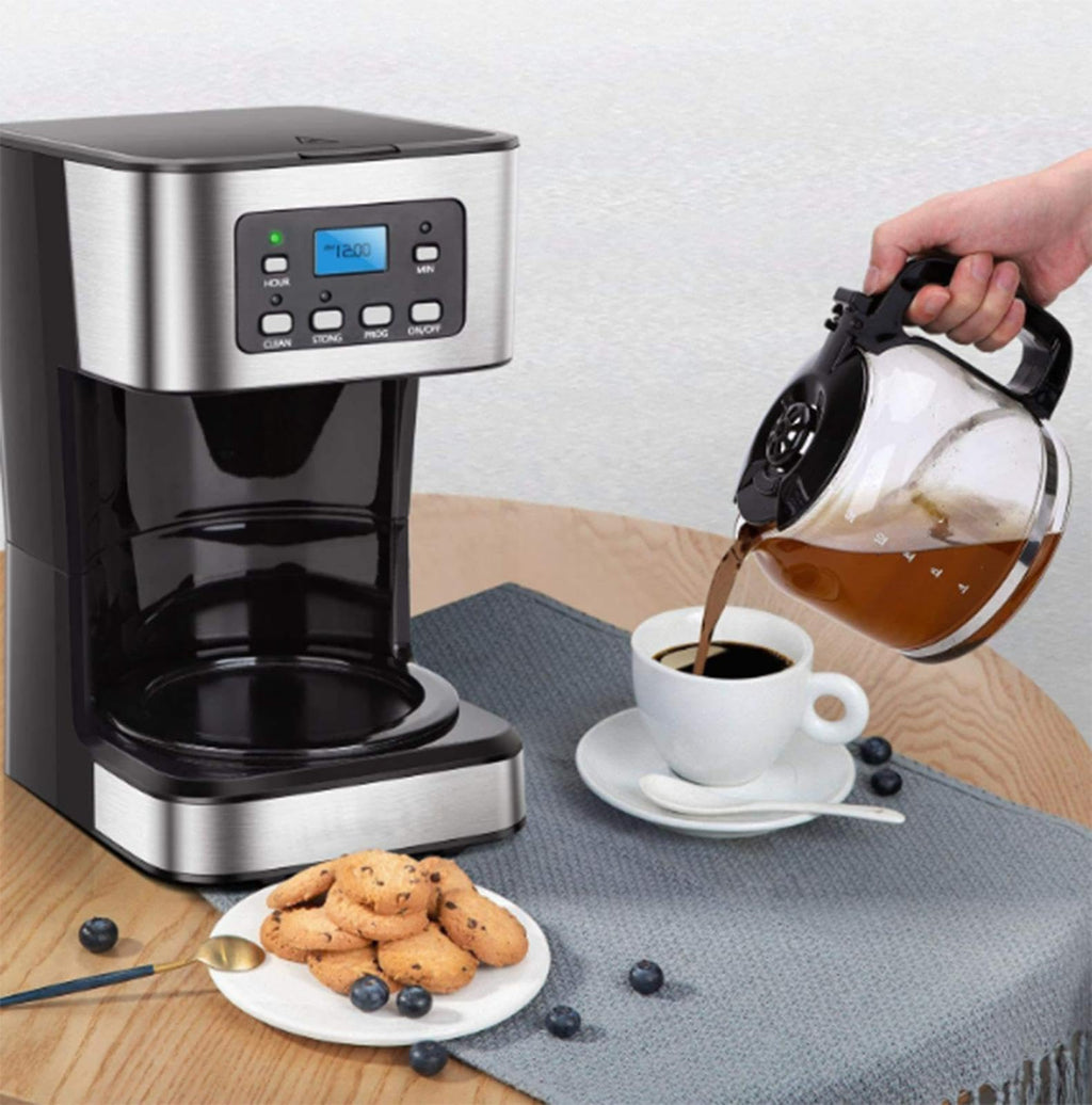 12 Cup Programmable Drip Coffee Maker with Glass Carafe G117