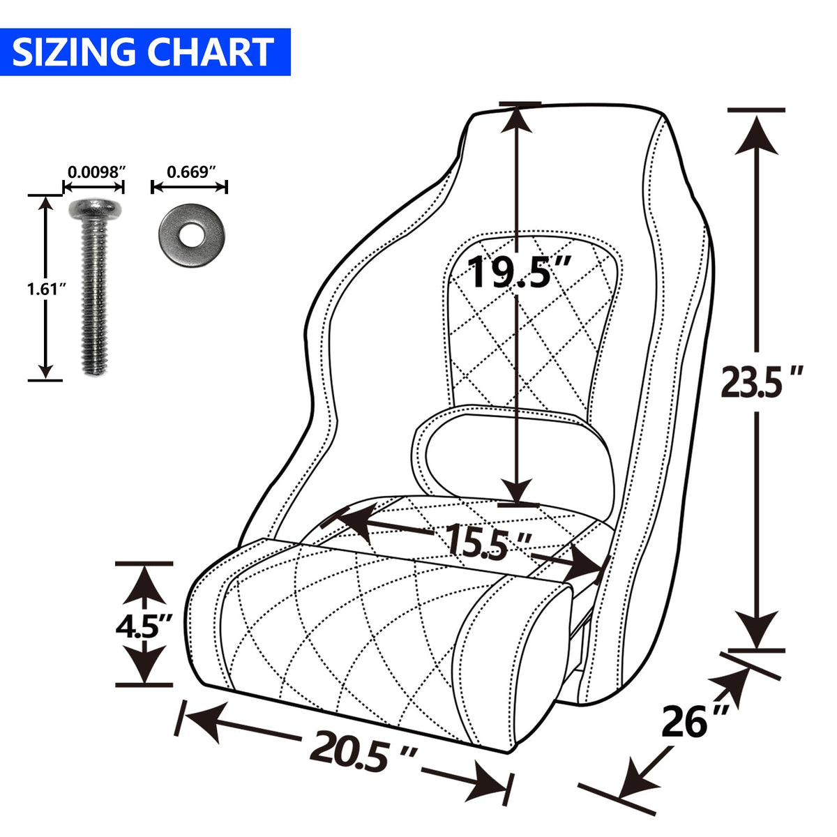 Captains Bucket Seat with Seat Cover G730
