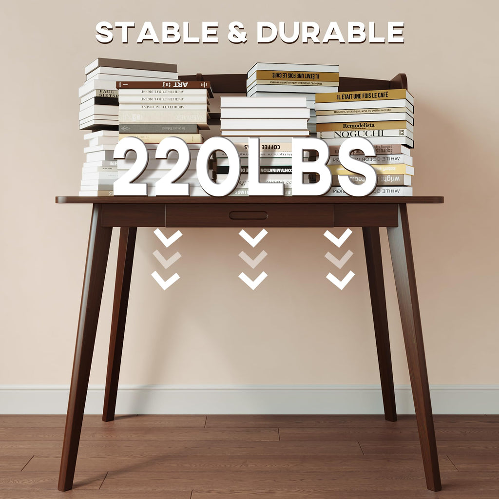 Small Writing Desk with Hutch B39687