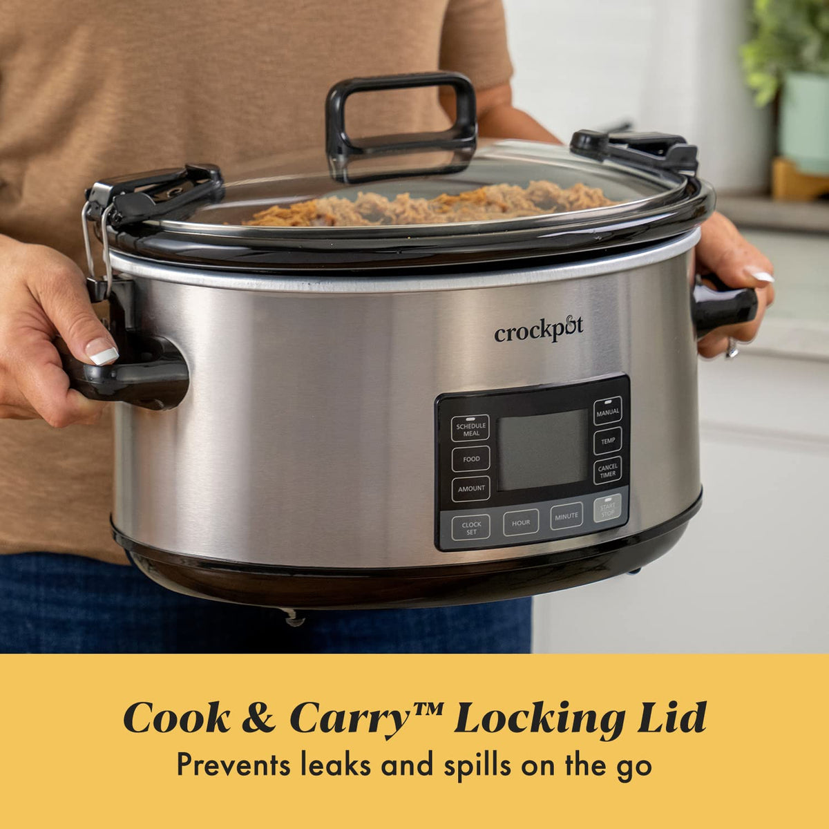 7-Quart Programmable Slow Cooker with Locking Lid K503594