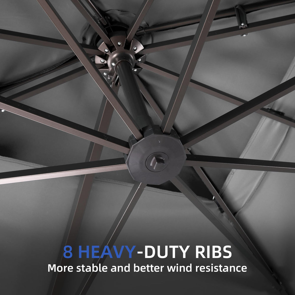 Cantilever Outdoor Patio Umbrella with Base J419