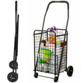 Black Foldable Utility Cart with Wheels S1541