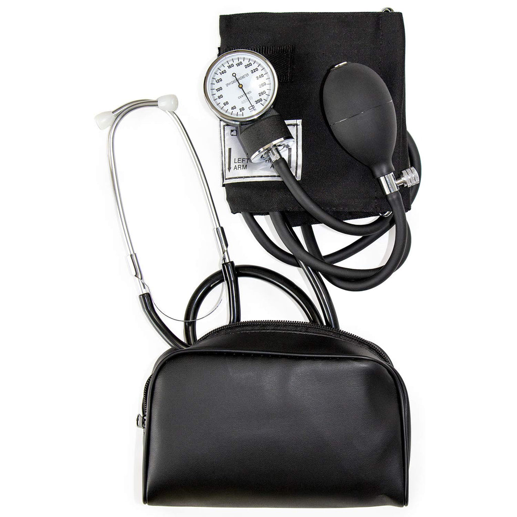 Manual Blood Pressure Monitor with 13-17 Inches Cuff and Attached Stethoscope K748239