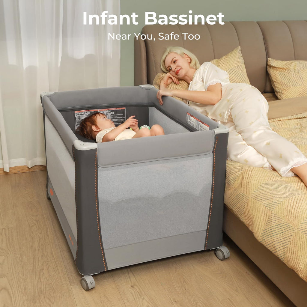 3-in-1 Pack and Play with Bassinet & Changing Table P4516