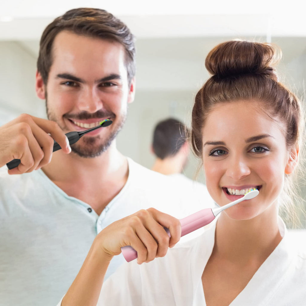 Sonic Electric Toothbrush with 12 Brush Heads 2 Pack G34617