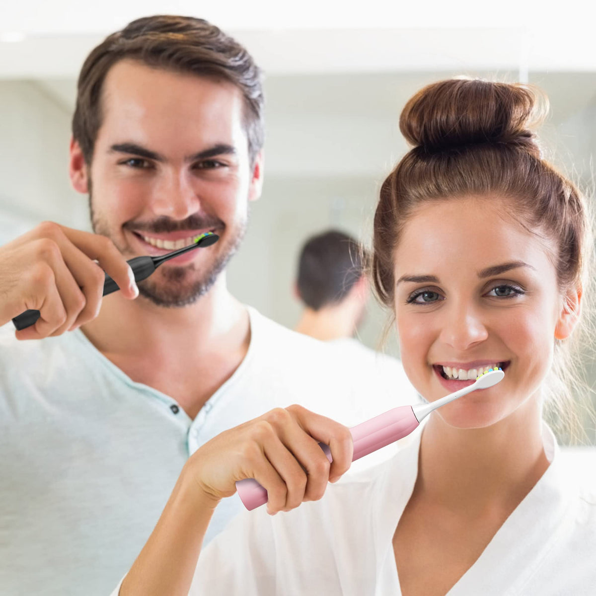 Sonic Electric Toothbrush with 12 Brush Heads 2 Pack G34617