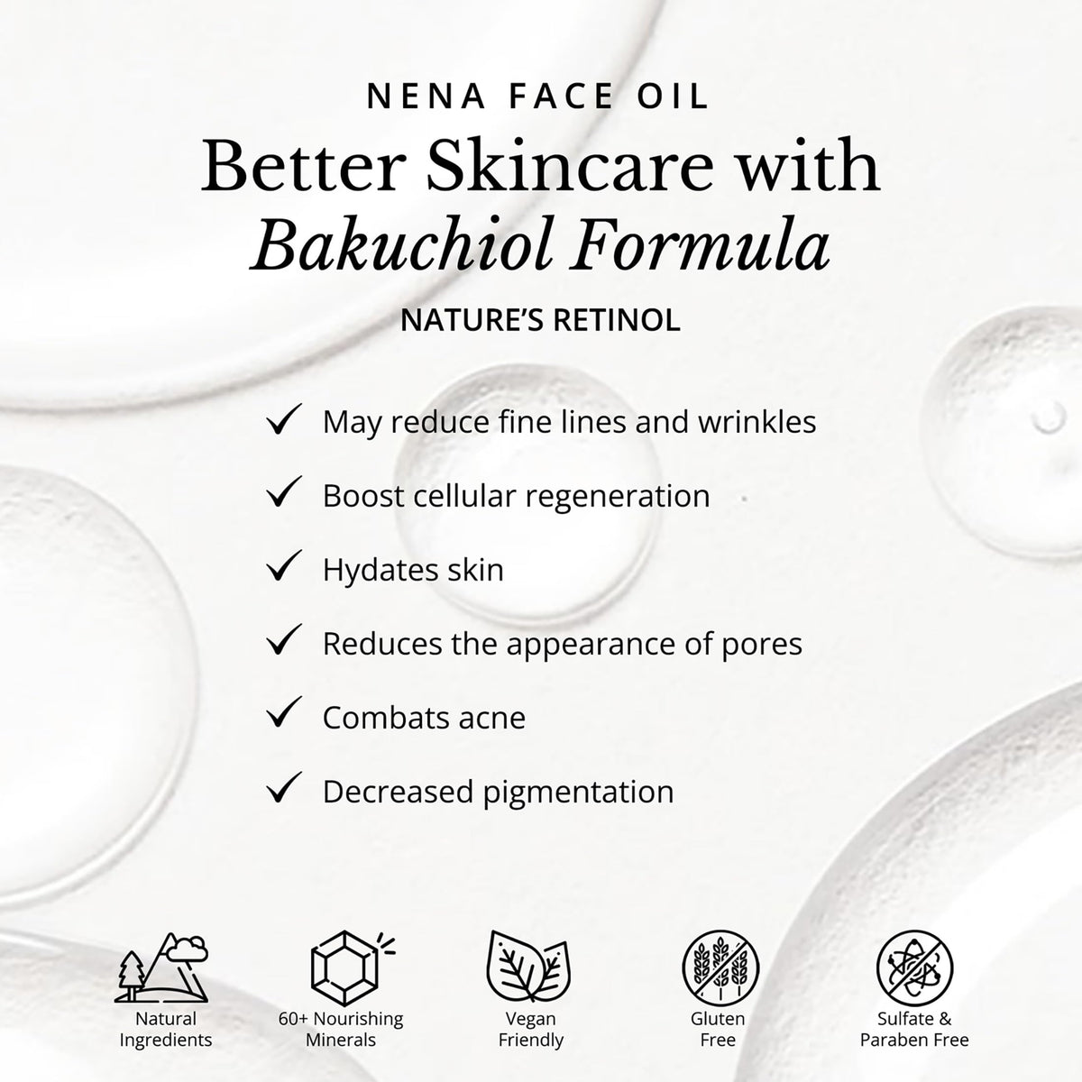 Bakuchiol and Vitamin E Face Oil 1 oz I69816