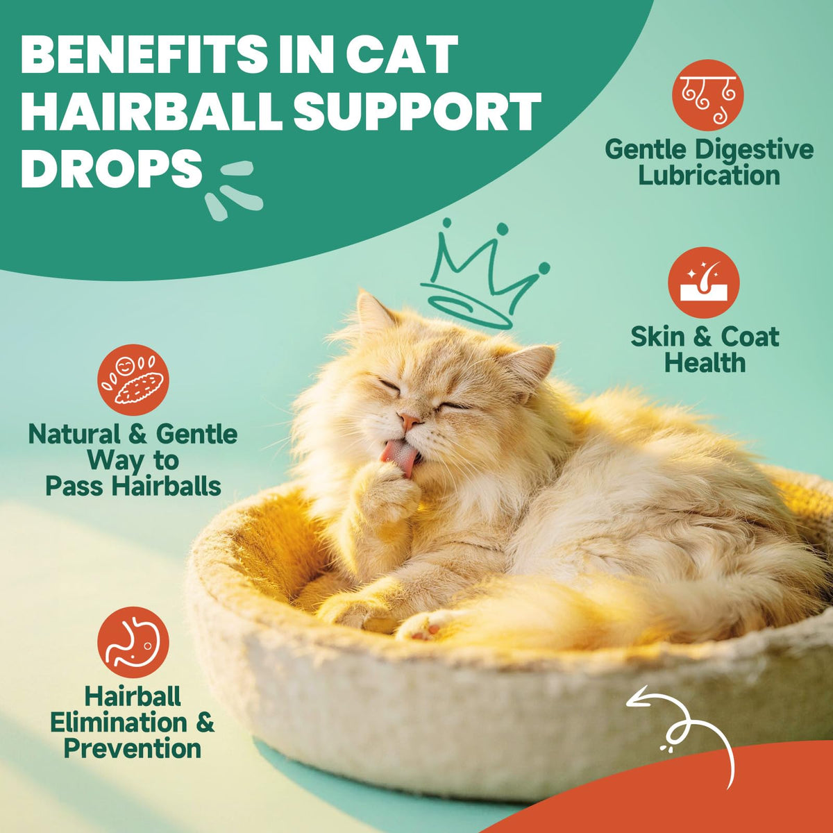 Hairball Treatment for Cats 120ML D60949