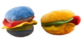 Hot Dog and Hamburger Plush Dog Chew Toy 2 Pack G94028