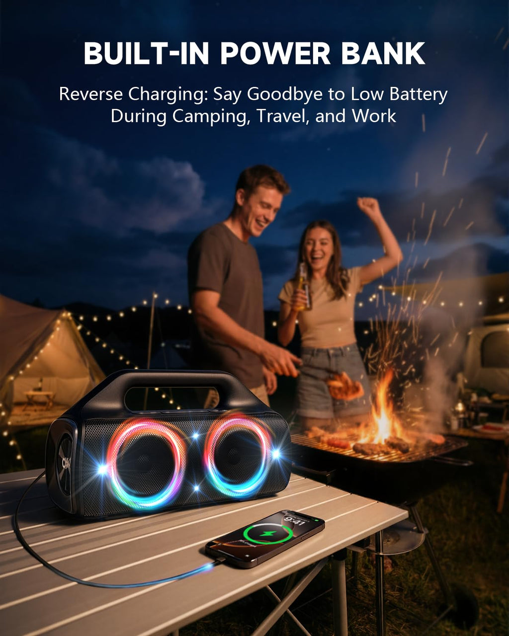 80W IP67 Waterproof Wireless Outdoor Bluetooth Speaker P811900