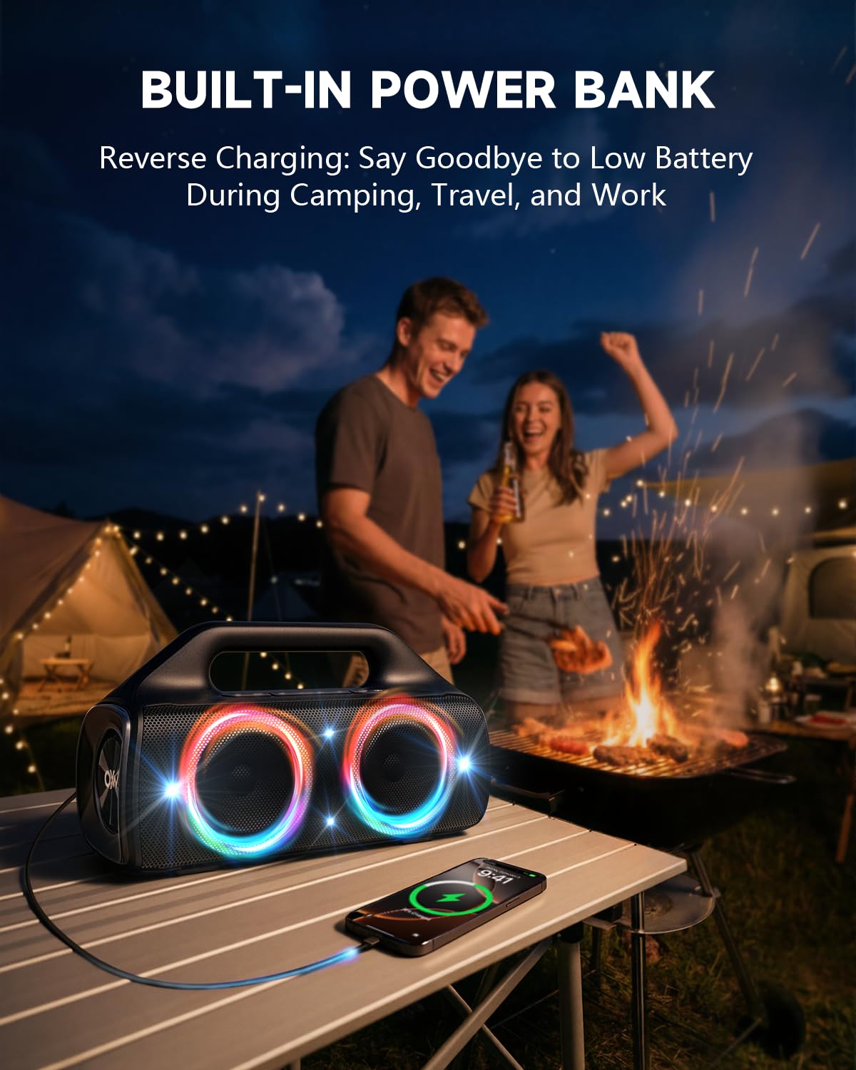 80W IP67 Waterproof Wireless Outdoor Bluetooth Speaker P811900