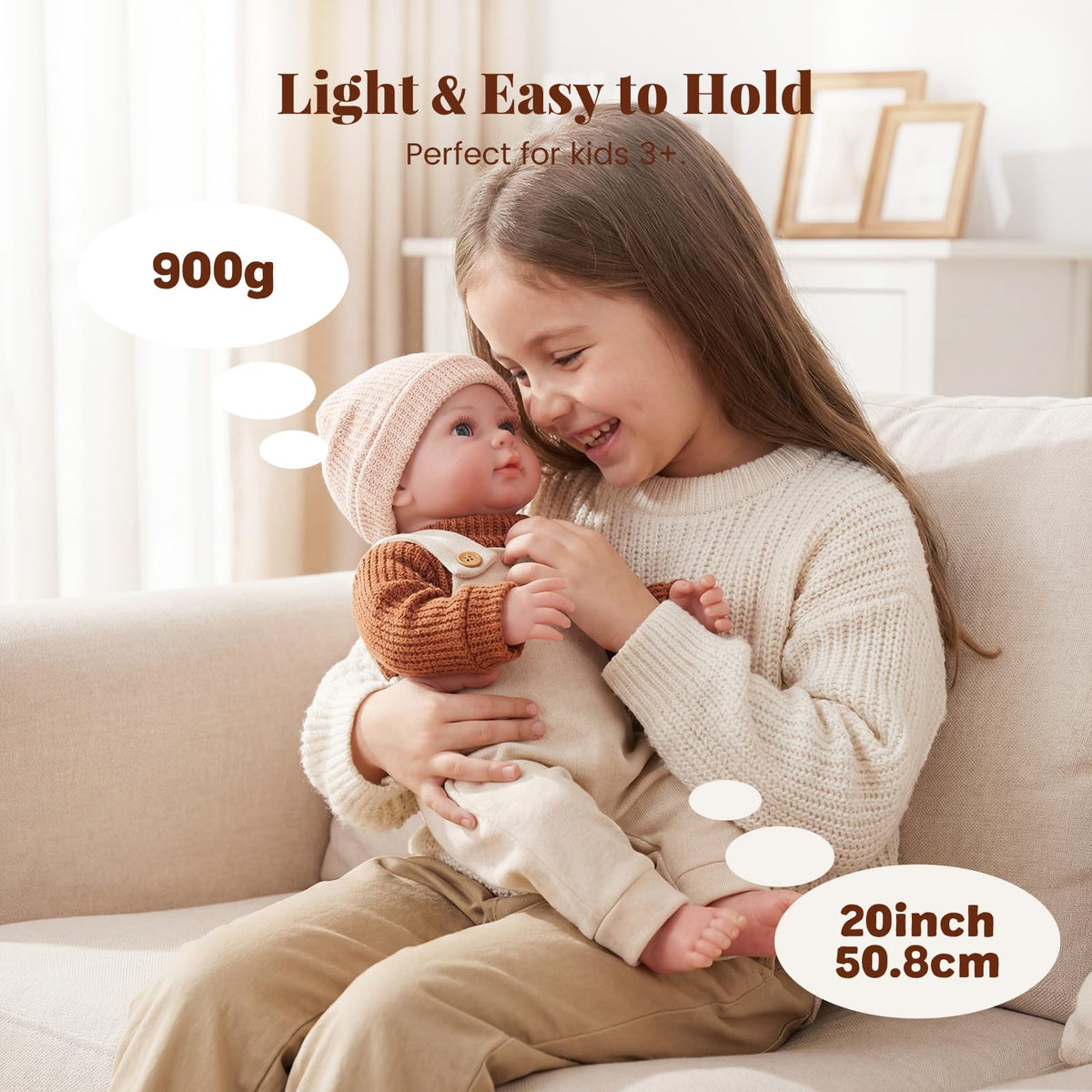 20 Inch Soft Body Reborn Baby Dolls Boy U7228