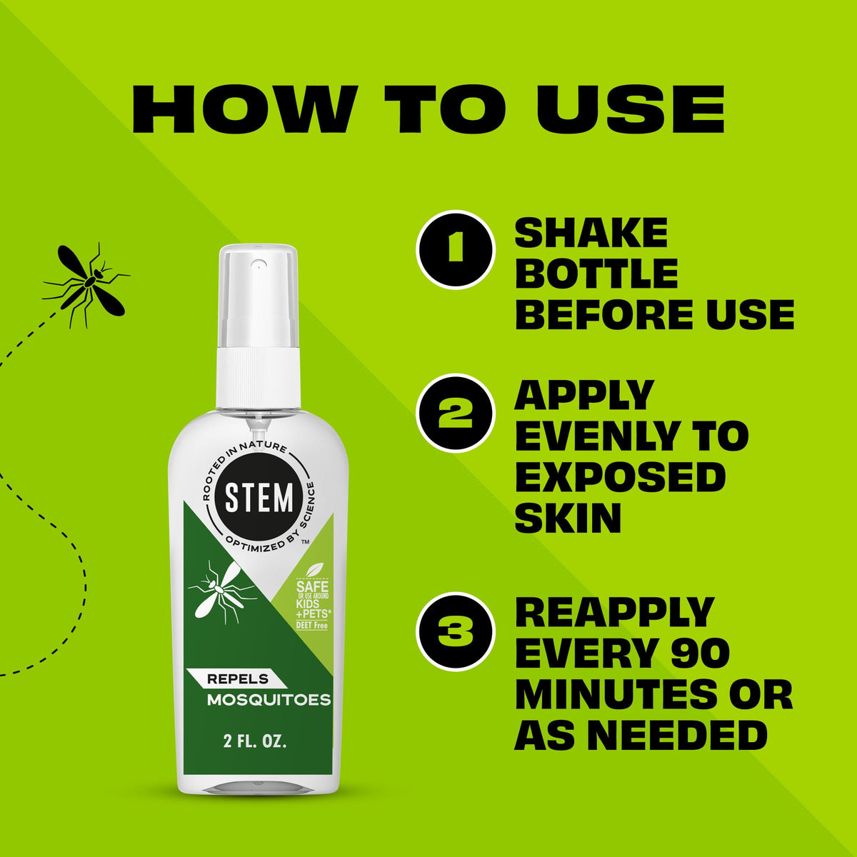 Mosquito Repellent Spray with Botanical Extracts 4 fl oz B7923