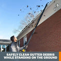 Universal Fit Gutter Cleaning Kit with 11ft Reach for Leaf Blowers Y529866