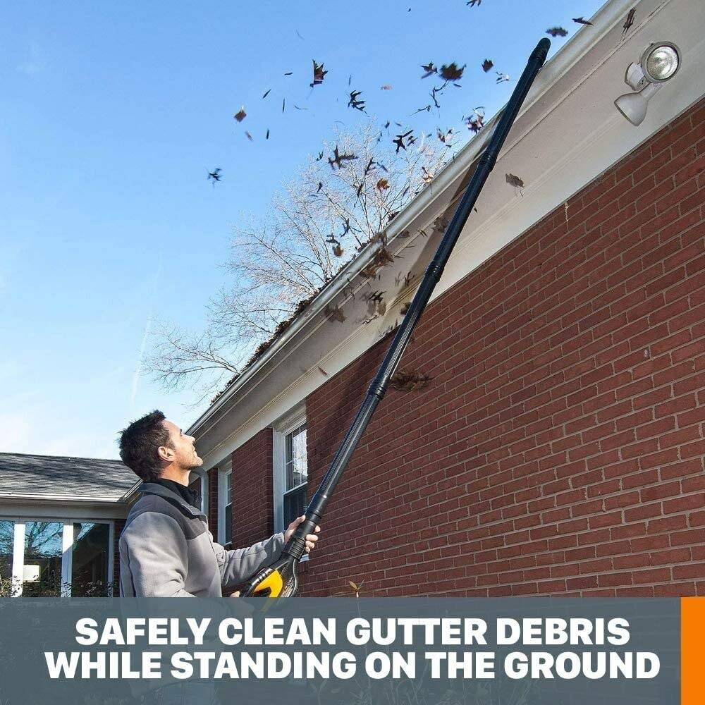 Universal Fit Gutter Cleaning Kit with 11ft Reach for Leaf Blowers Y529866