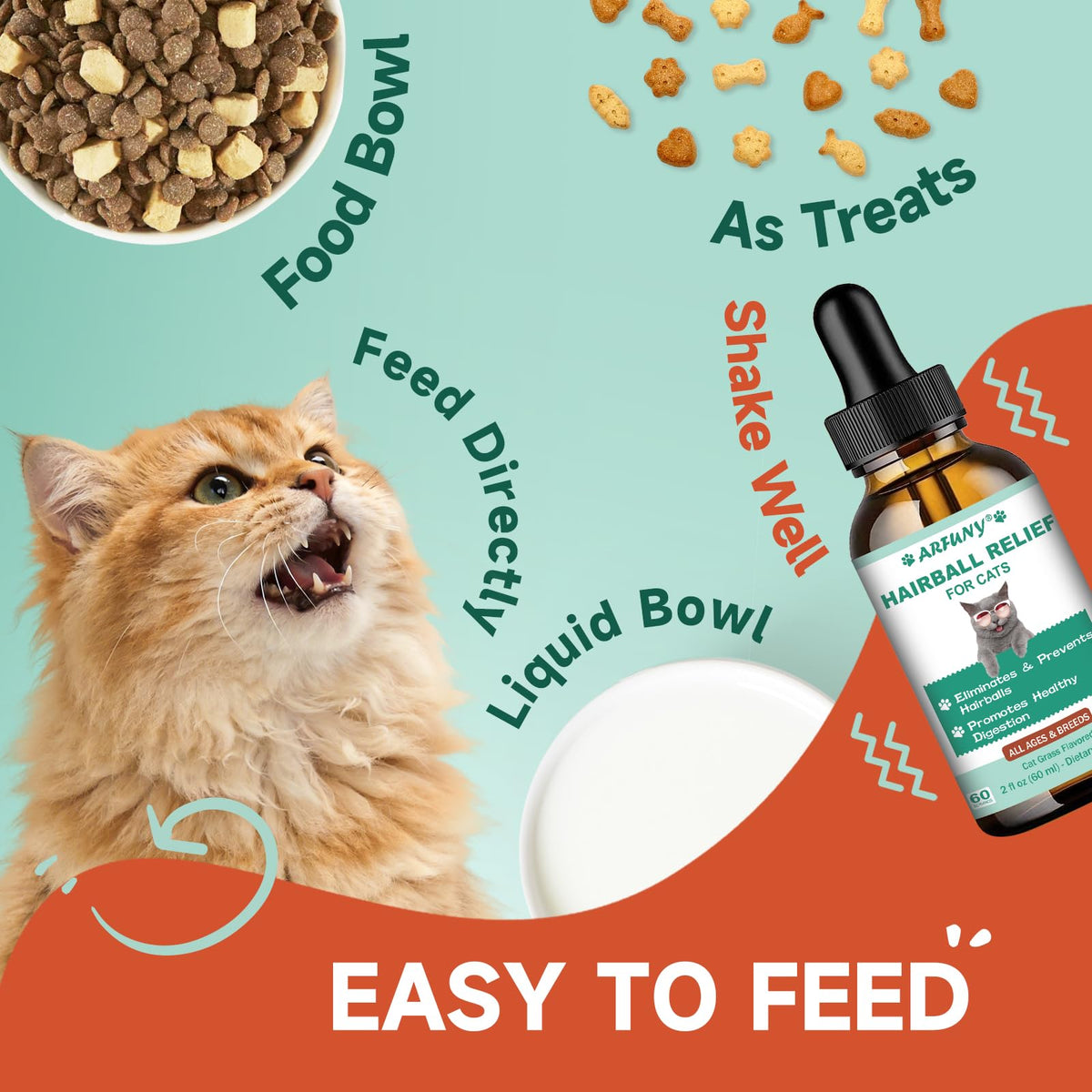 Hairball Treatment for Cats 120ML D60949