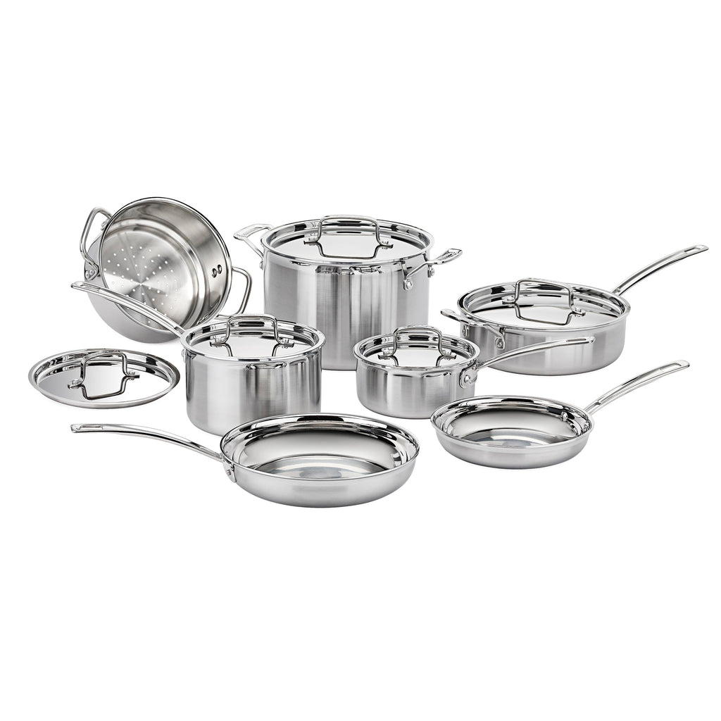Stainless Steel 12 pc Induction Compatible Cookware Set W1589