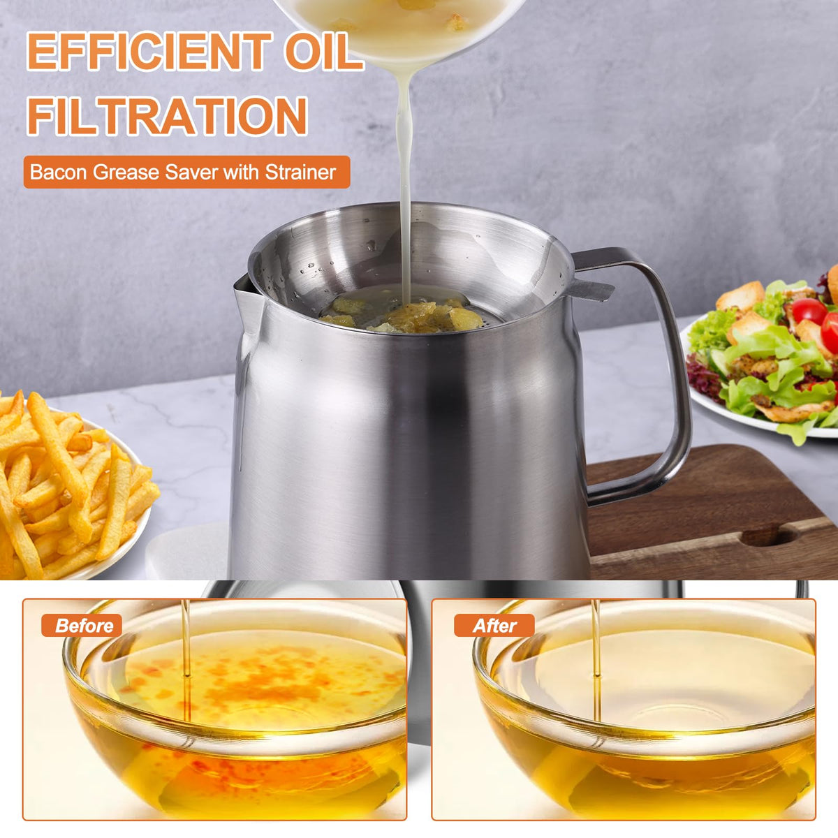 304 Stainless Steel Deep Fryer with Basket S306071