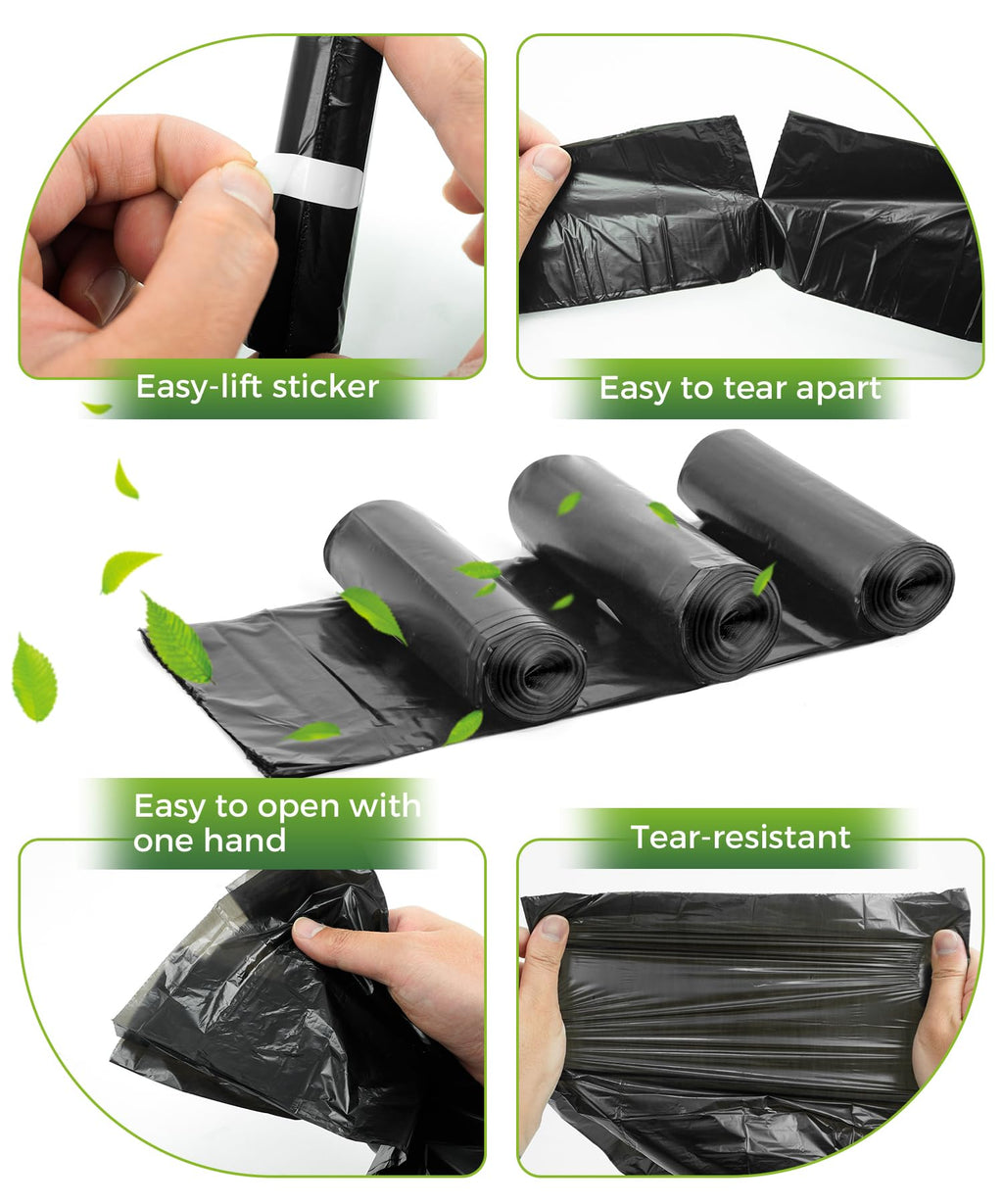 200 Pack Dog Poop Bags Rolls with Dispenser V9687