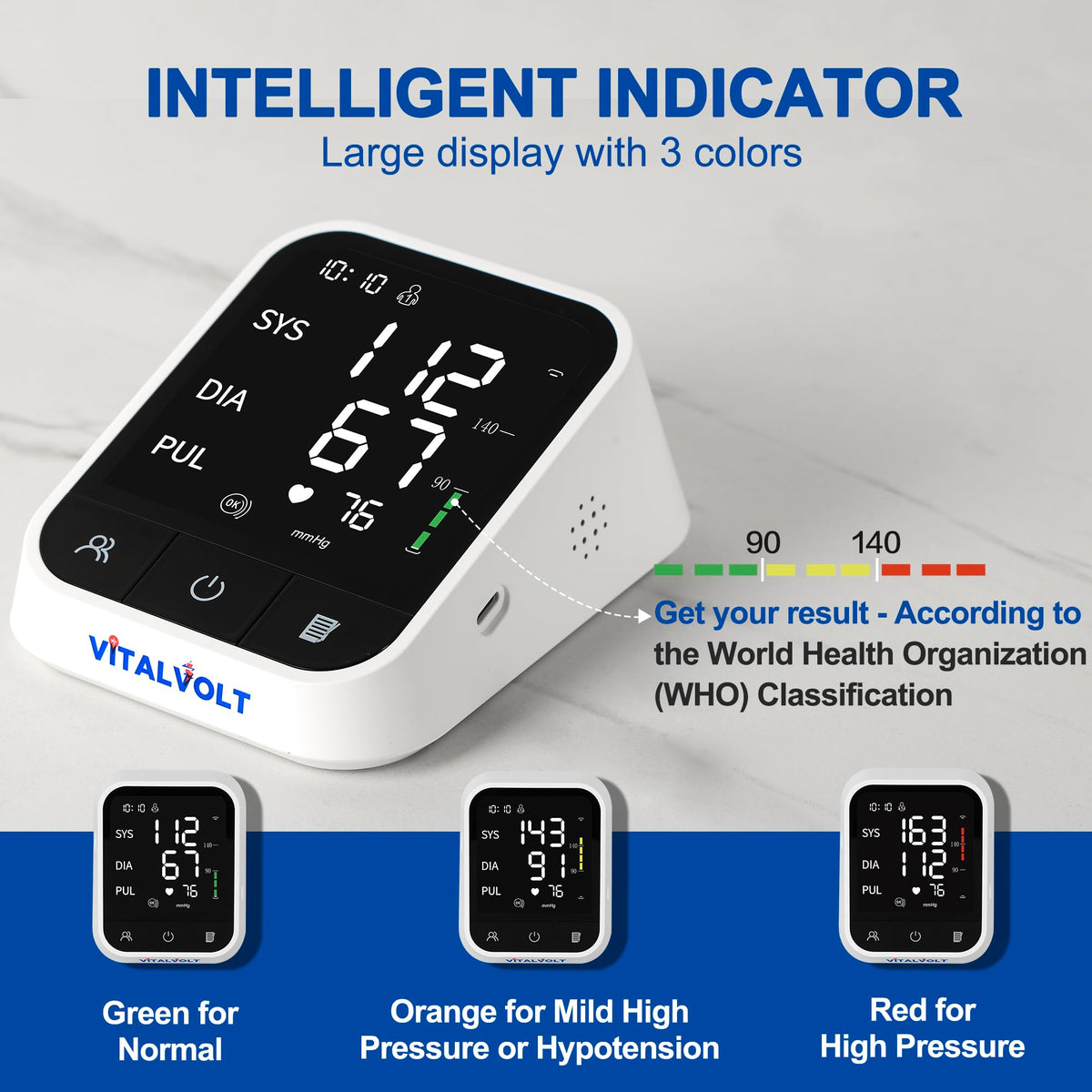 Automatic Arm Blood Pressure Monitor with Adjustable Cuff M23117