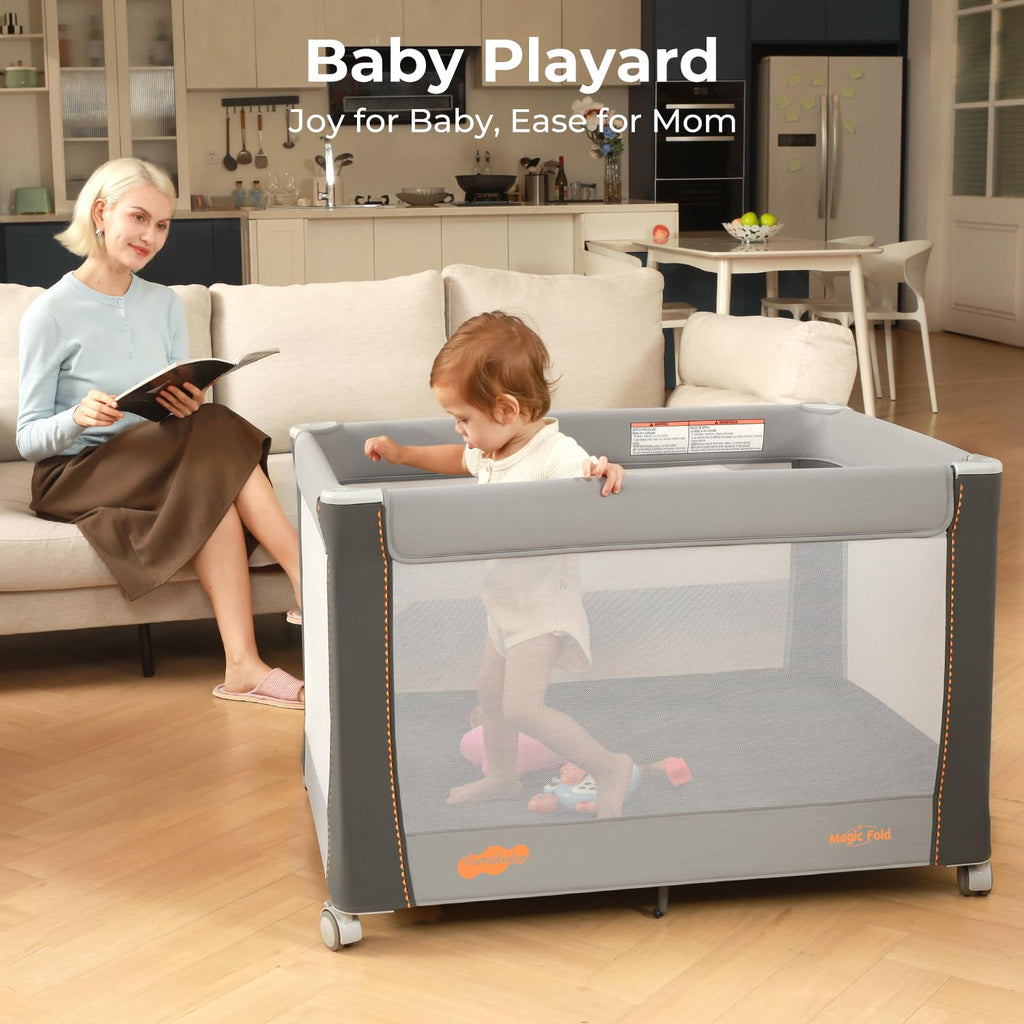 3-in-1 Pack and Play with Bassinet & Changing Table P4516