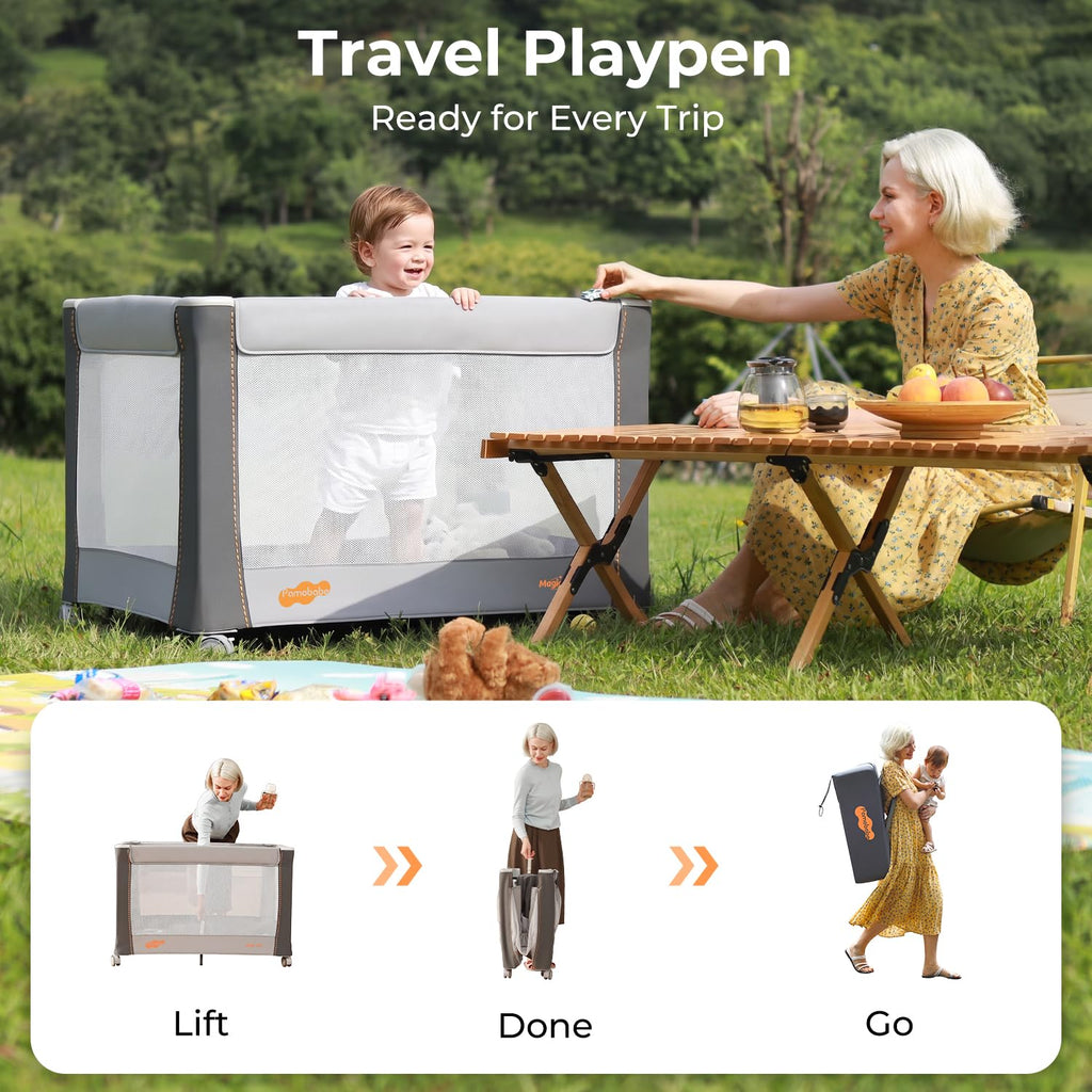 3-in-1 Pack and Play with Bassinet & Changing Table P4516