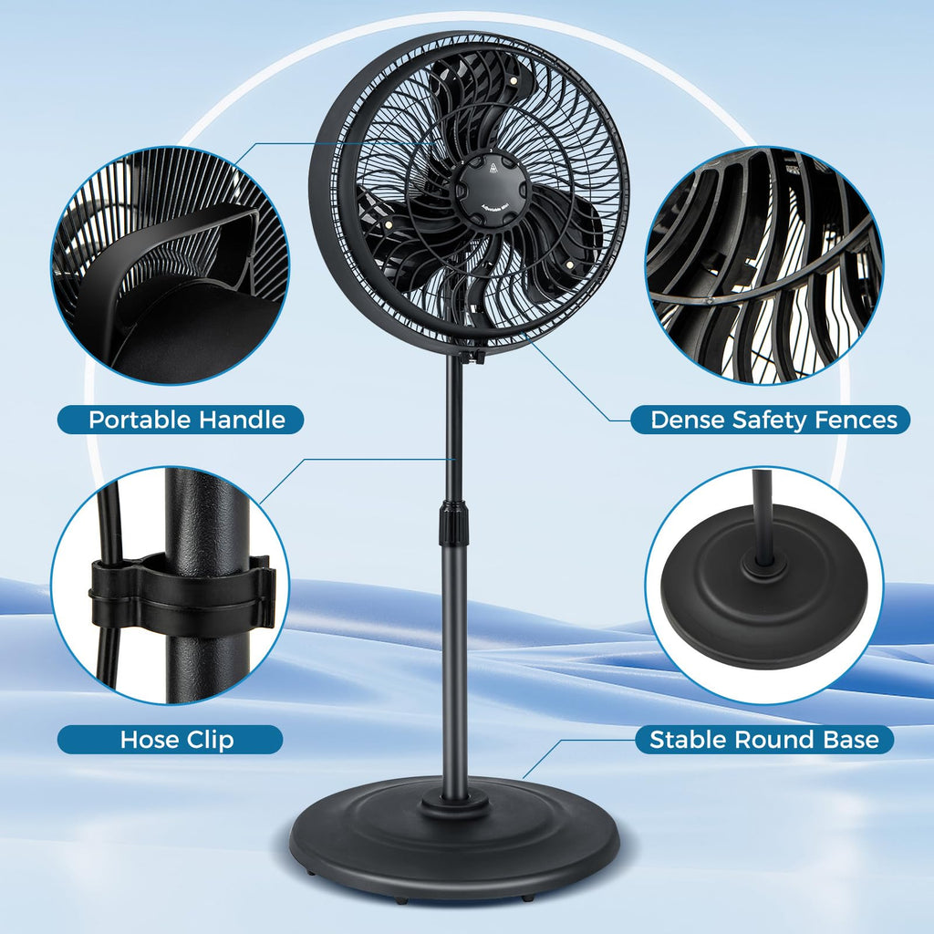 16 Inch Oscillating Pedestal Fan H50175
