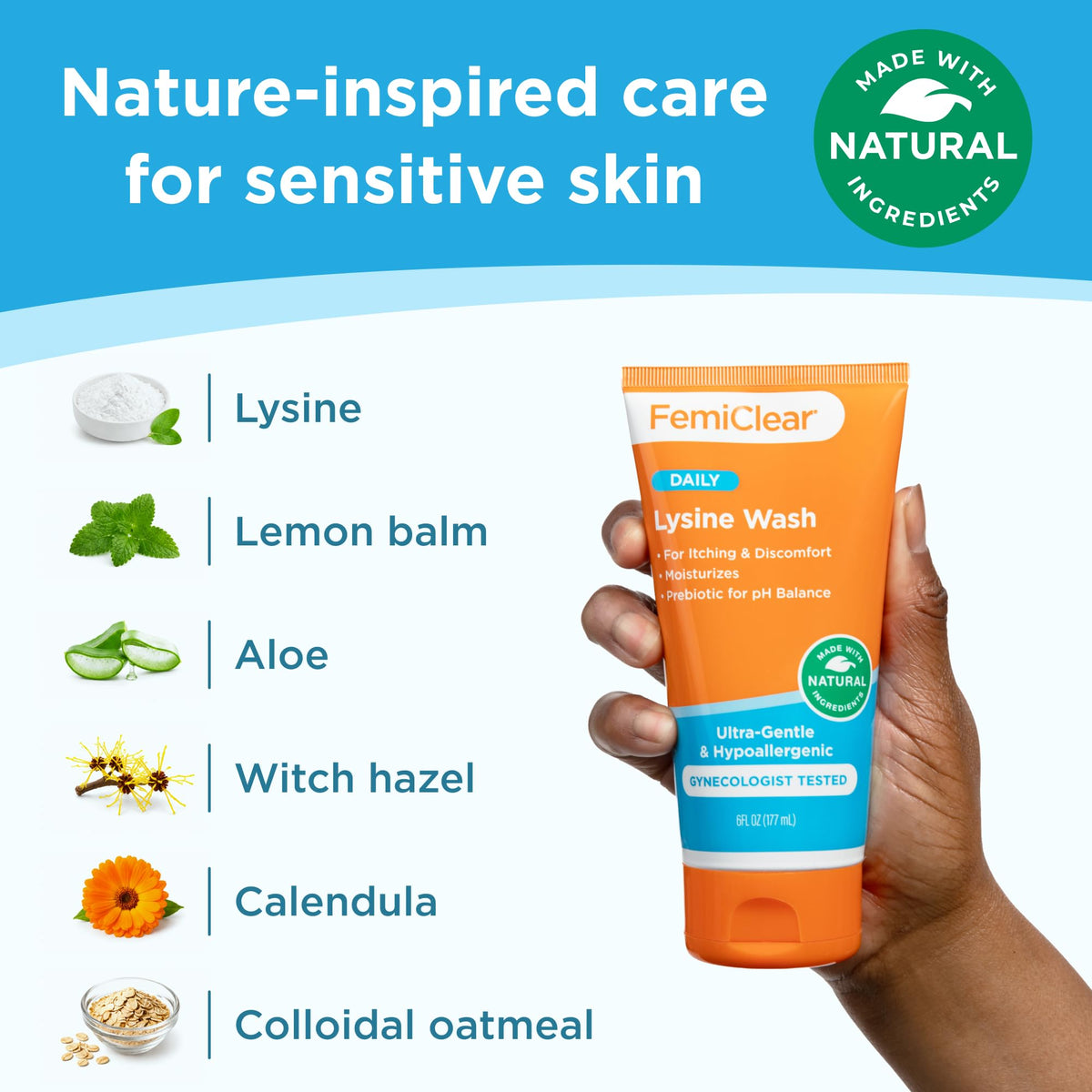 Lysine Feminine Wash 6 fl oz V924407