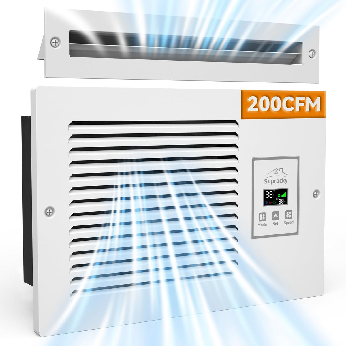 Hardwired 3-Speeds 200 CFM Air Transfer Fan Z9146