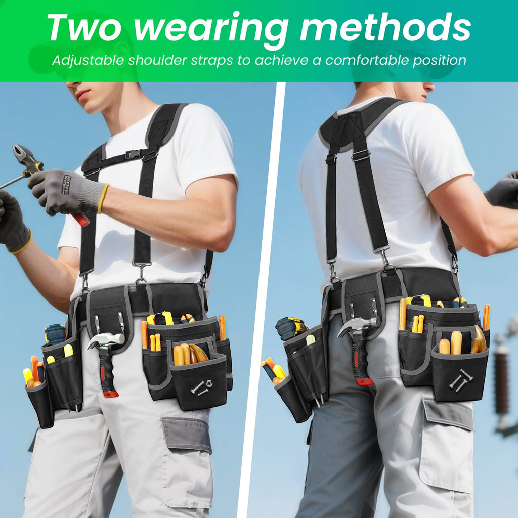 Heavy Duty Tool Belt With Suspenders F12310